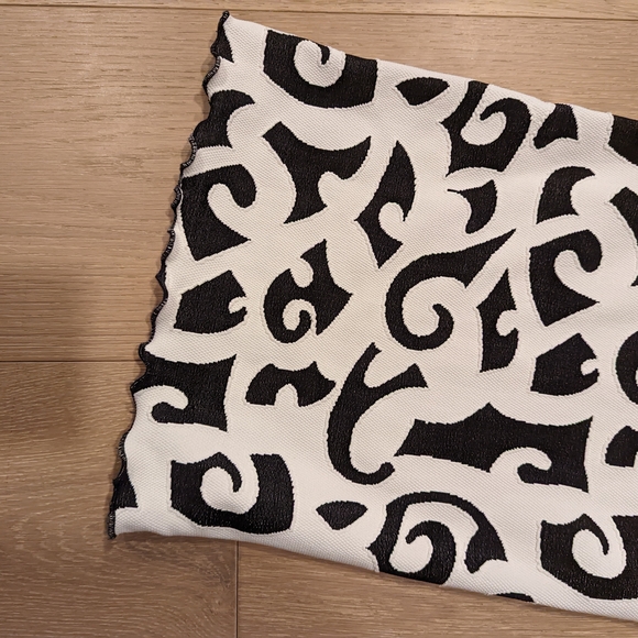 Haystacks Black and White Patterned Pants - Picture 6 of 6